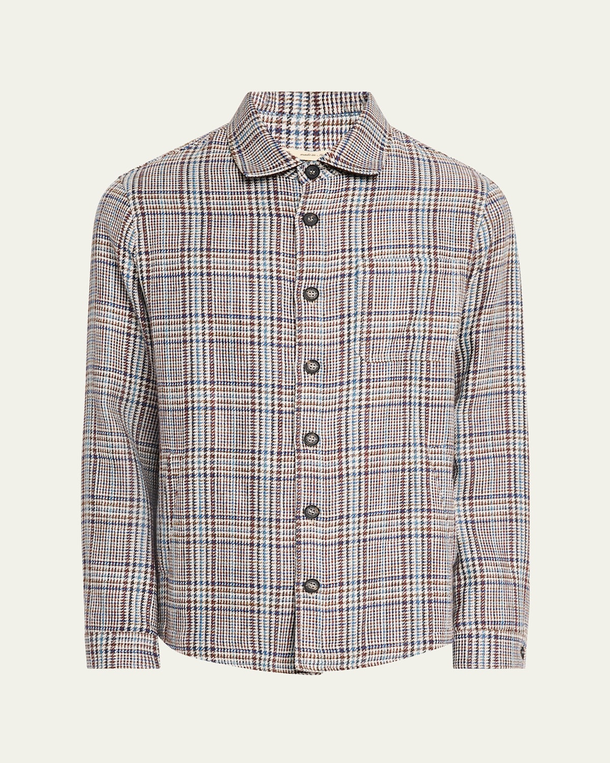 Men's Plaid Cotton Overshirt