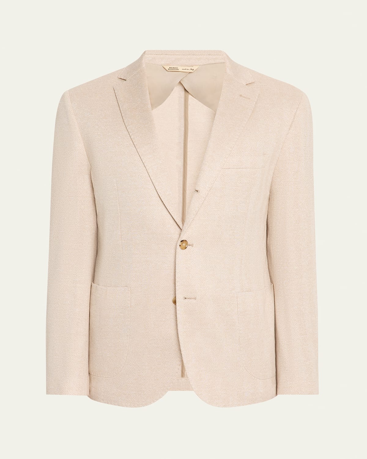 Men's Soft Chevron Single-Breasted Sport Coat