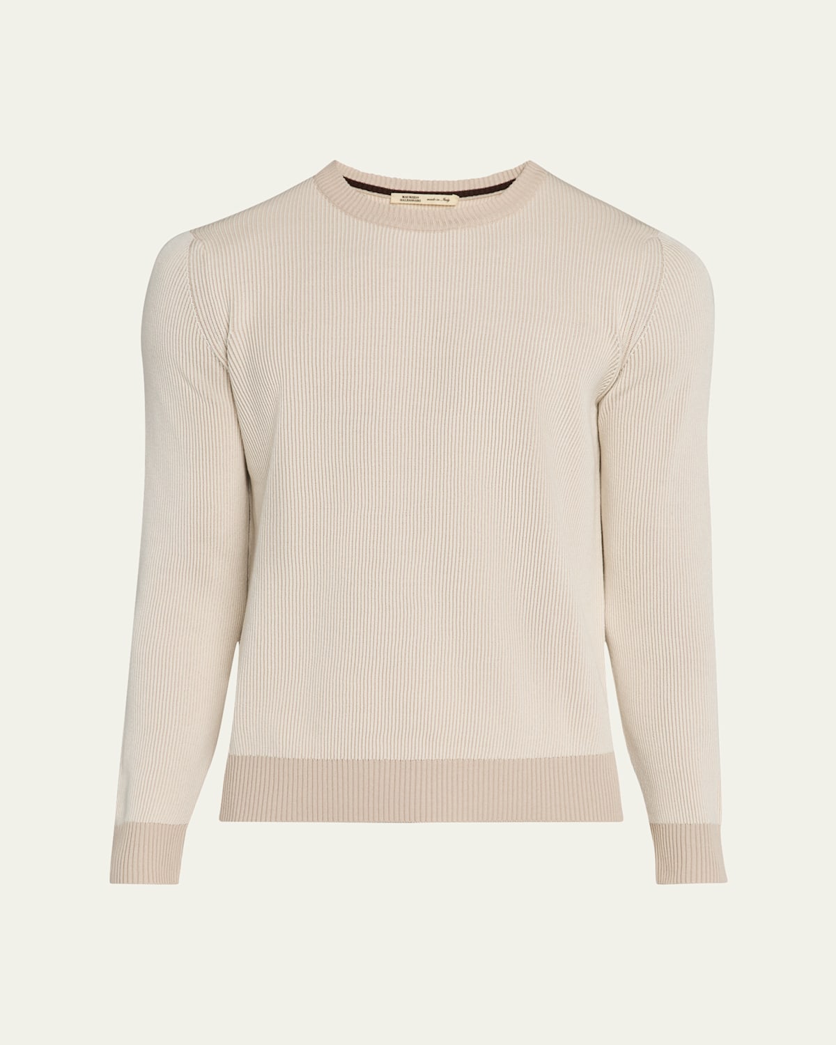 BALDASSARI MEN'S VANISE COTTON SILK CREW NECK SWEATER 