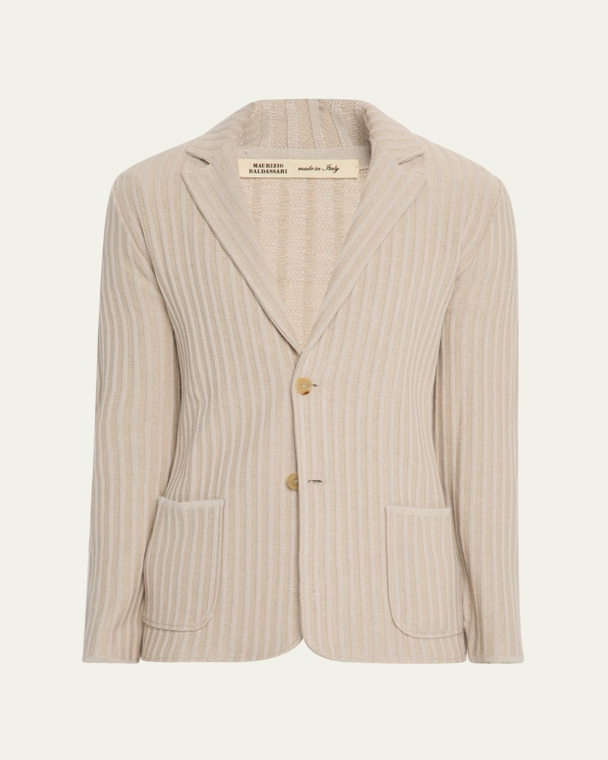 Men's Ribbed Soft Cashmere Swacket