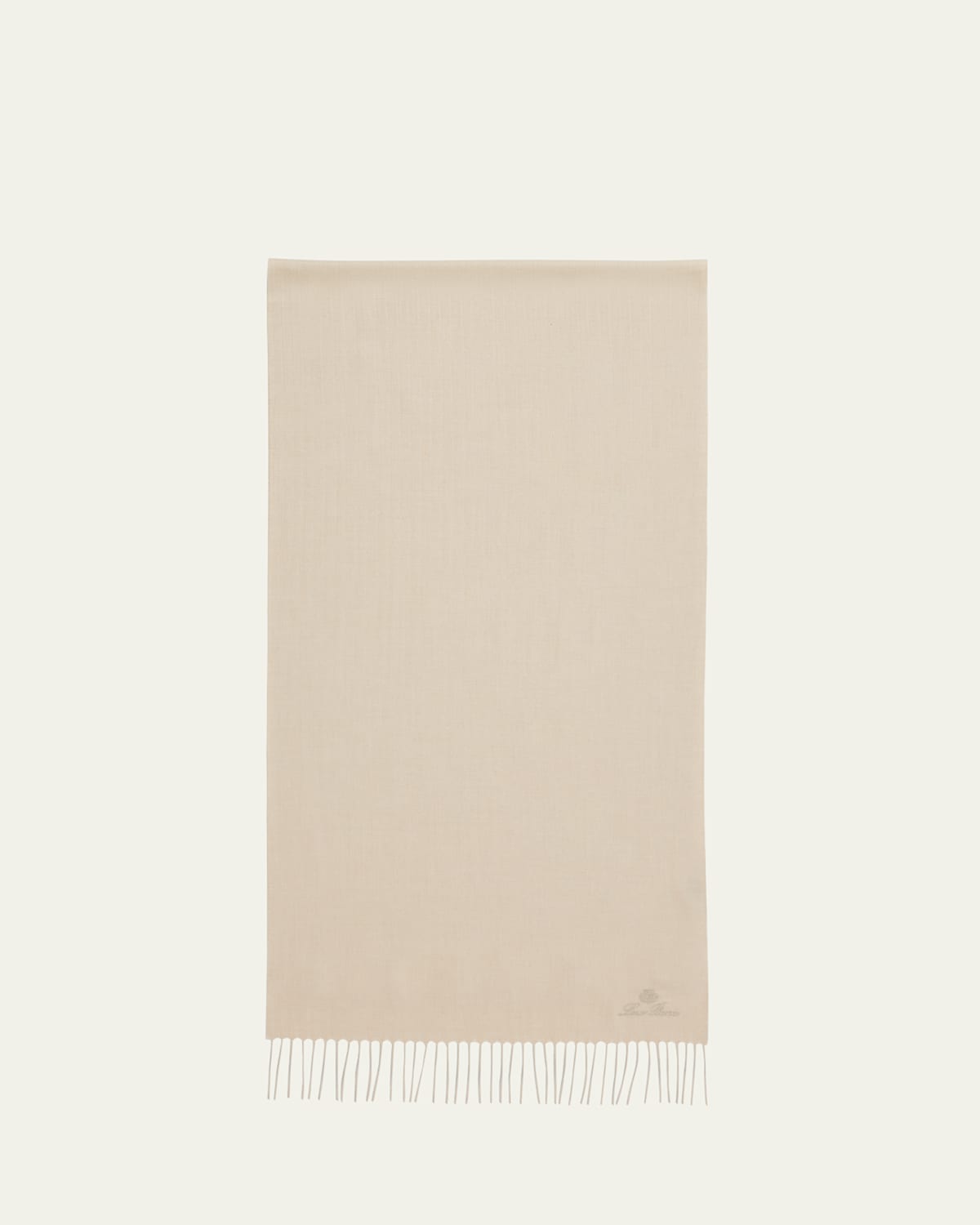 Loro Piana Men's Leggera Grande Unita Cashmere Scarf In A193 Natural Melange