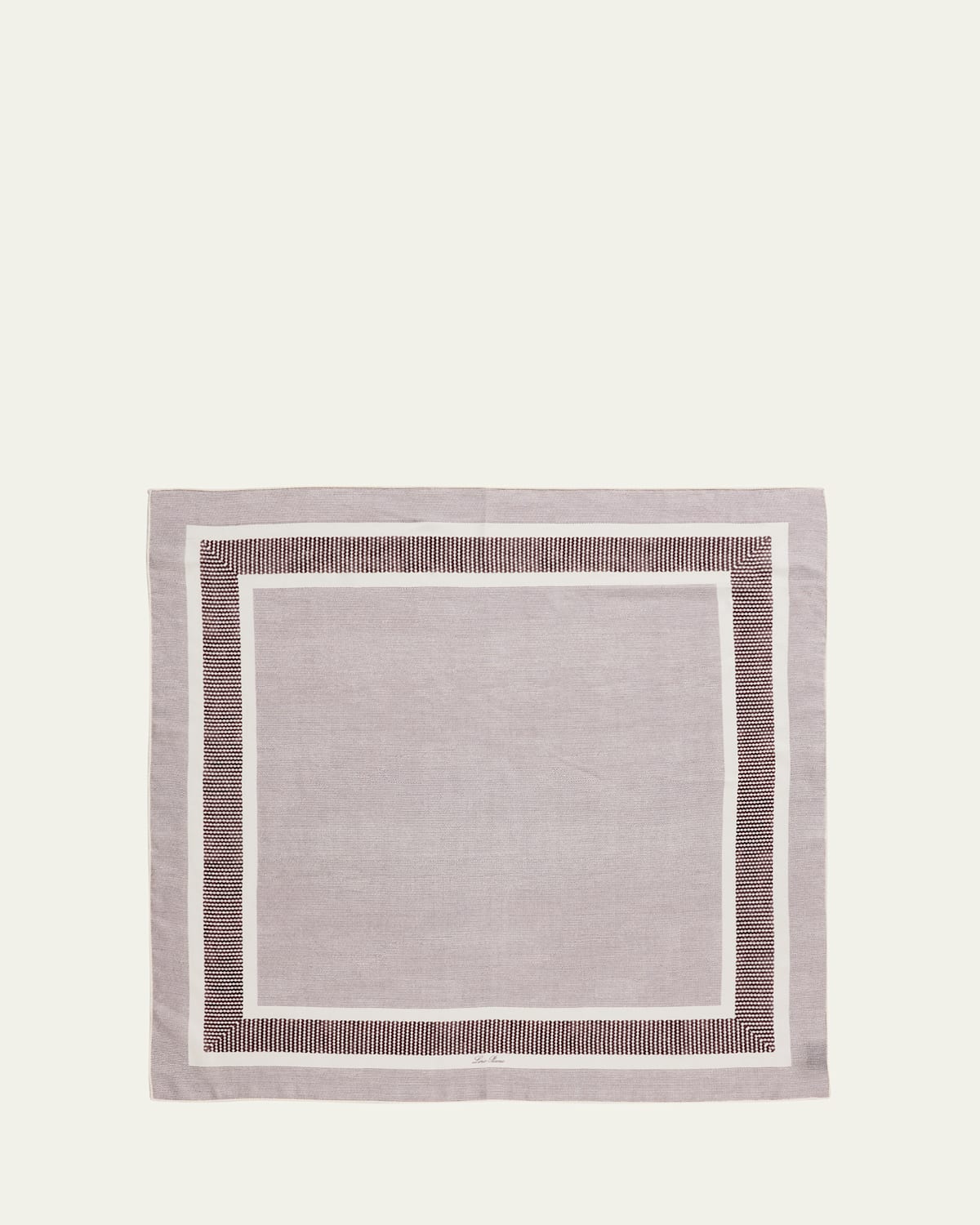 Loro Piana Men's Marea Silk And Linen Foulard In T1o3 Mahoganyivory