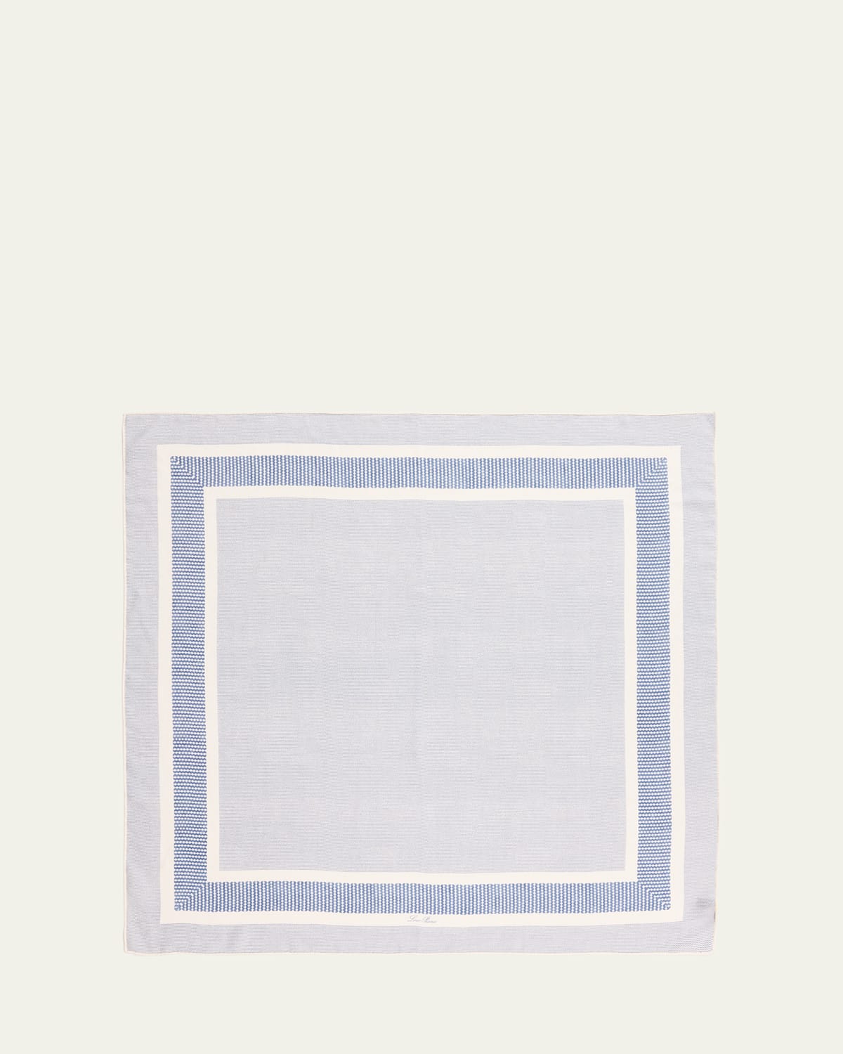 Loro Piana Men's Marea Silk And Linen Foulard In T1o4 Light Blue Sea
