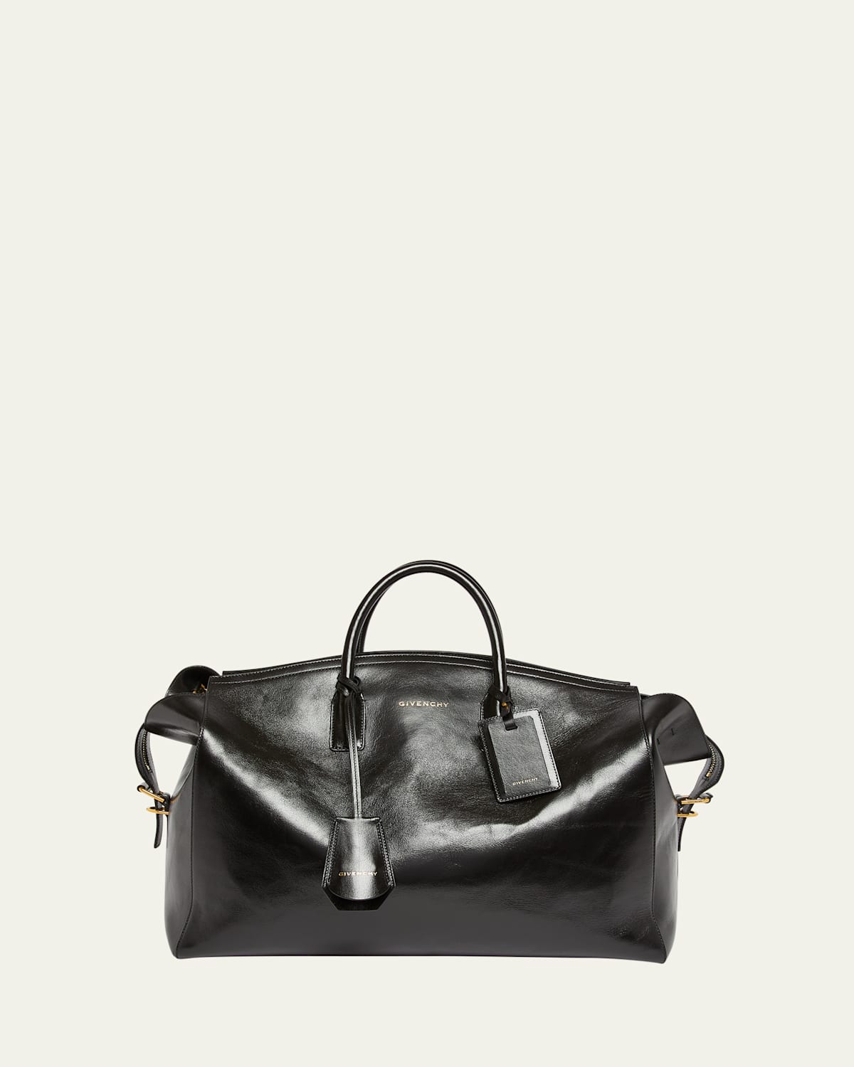 Givenchy Men's Leather Duffel Bag In Black