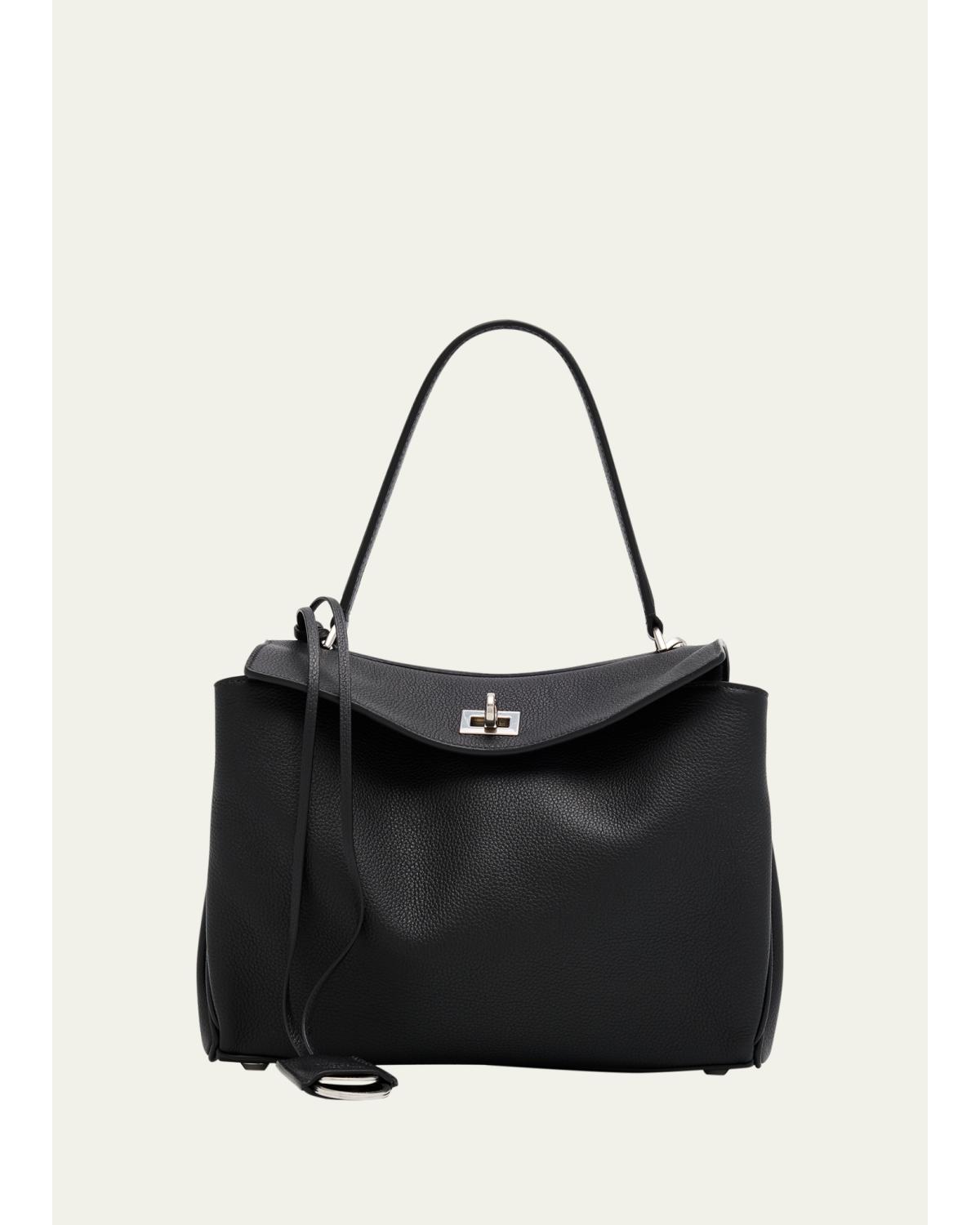 Rodeo Small Grained Leather Top-Handle Bag