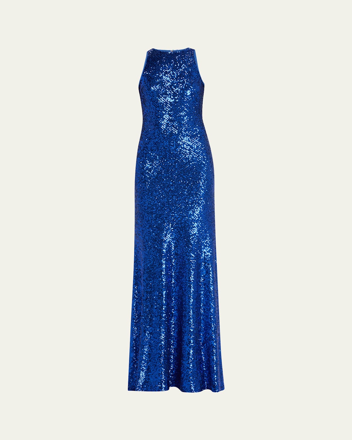 Naeem Khan Sleeveless Sequin Gown In Cobalt