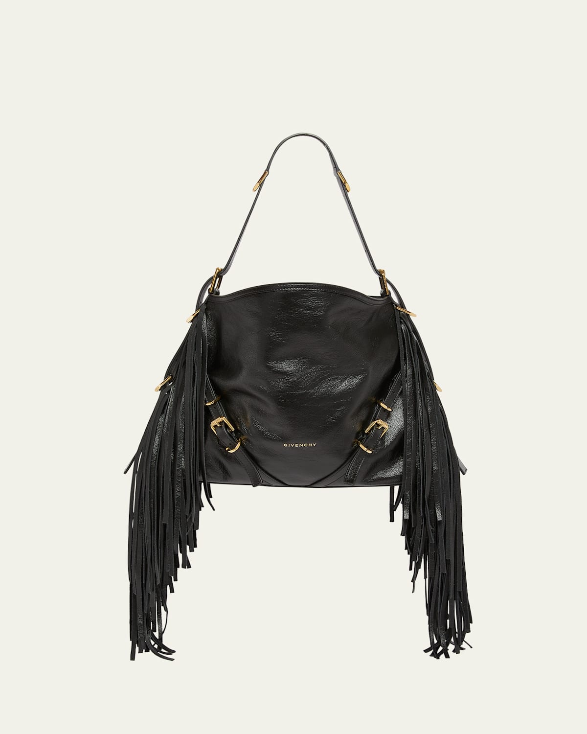 Givenchy Voyou Medium Shoulder Bag In Fringe Leather In Voyou Medium Shoulder Bag