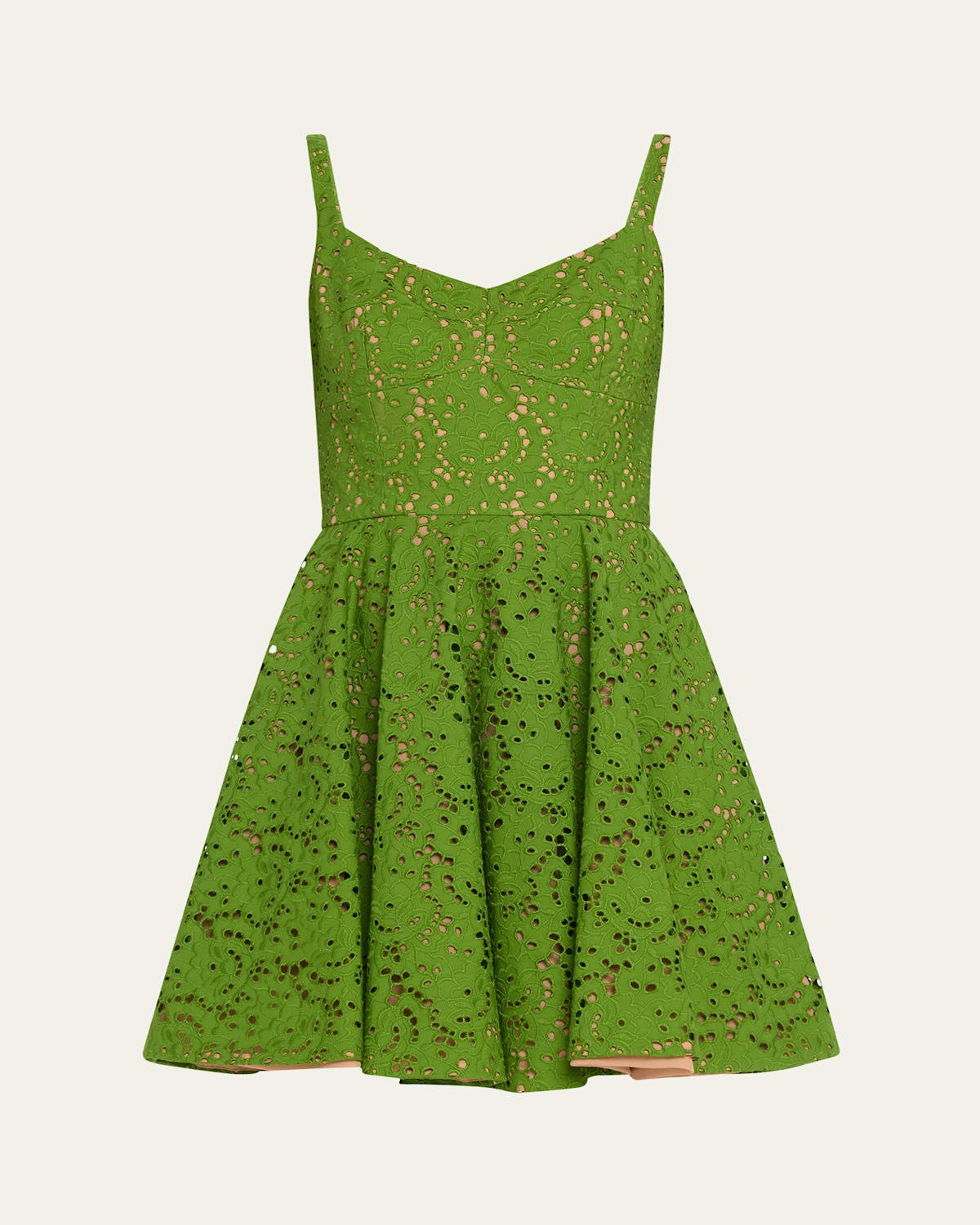 Broderie Anglaise Bustier Mini Dress