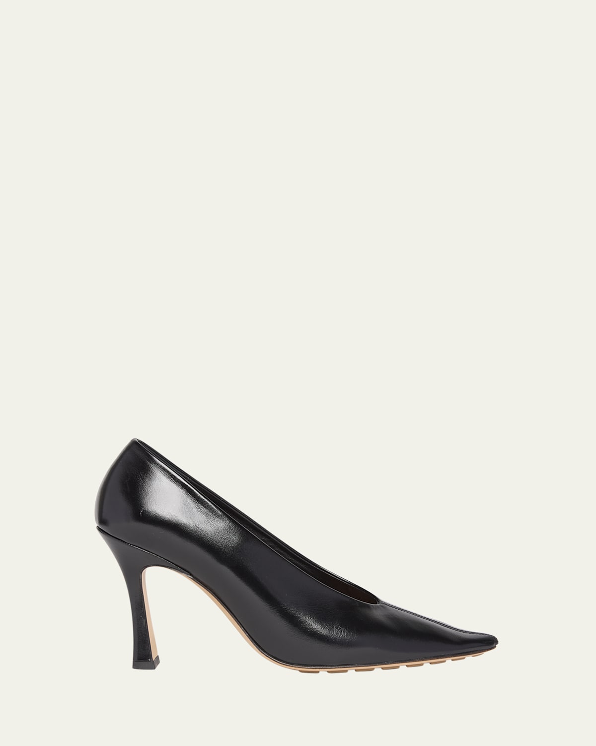 Leather Stiletto Sporty Pumps