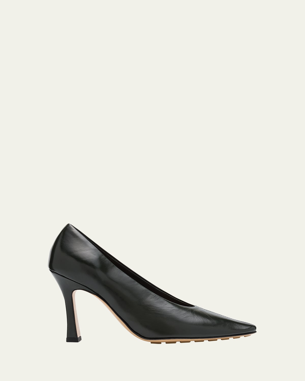 Leather Stiletto Sporty Pumps