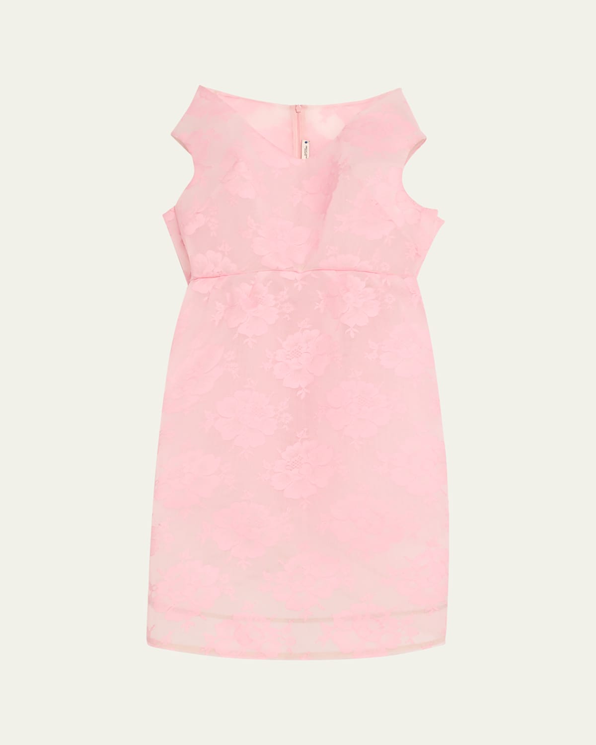 Structured Floral Lace Dress