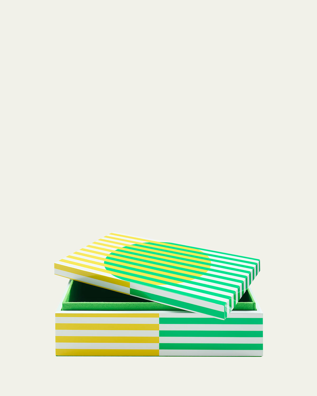 Jonathan Adler Copenhagen Lacquer Box, Medium In Green