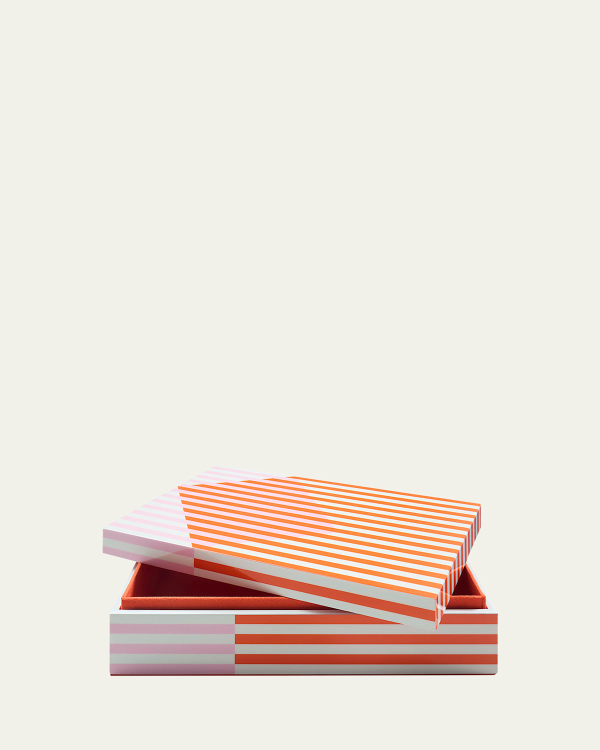 Jonathan Adler Copenhagen Lacquer Box, Large In Orange