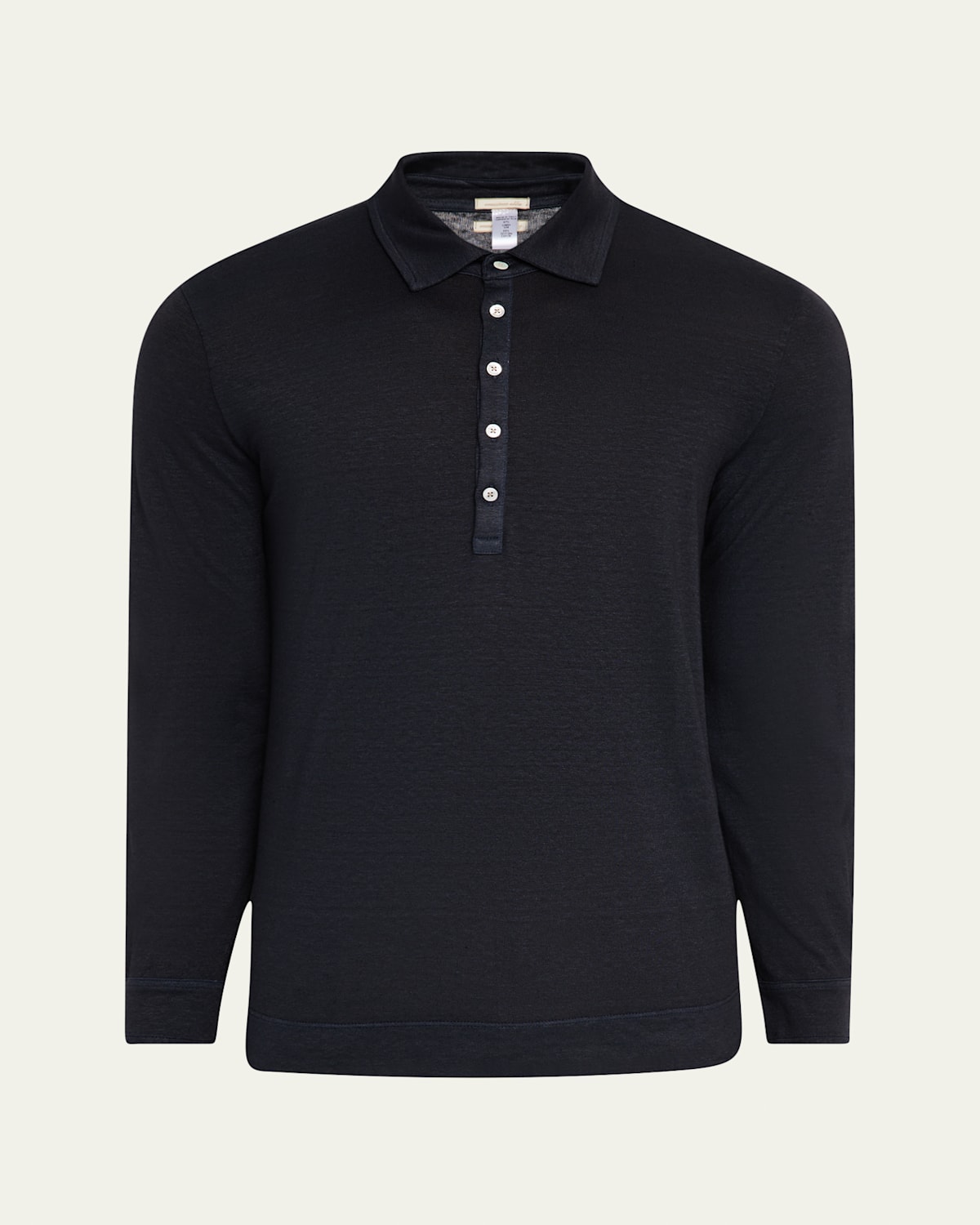 Men's Linen-Cotton Jersey Polo Shirt