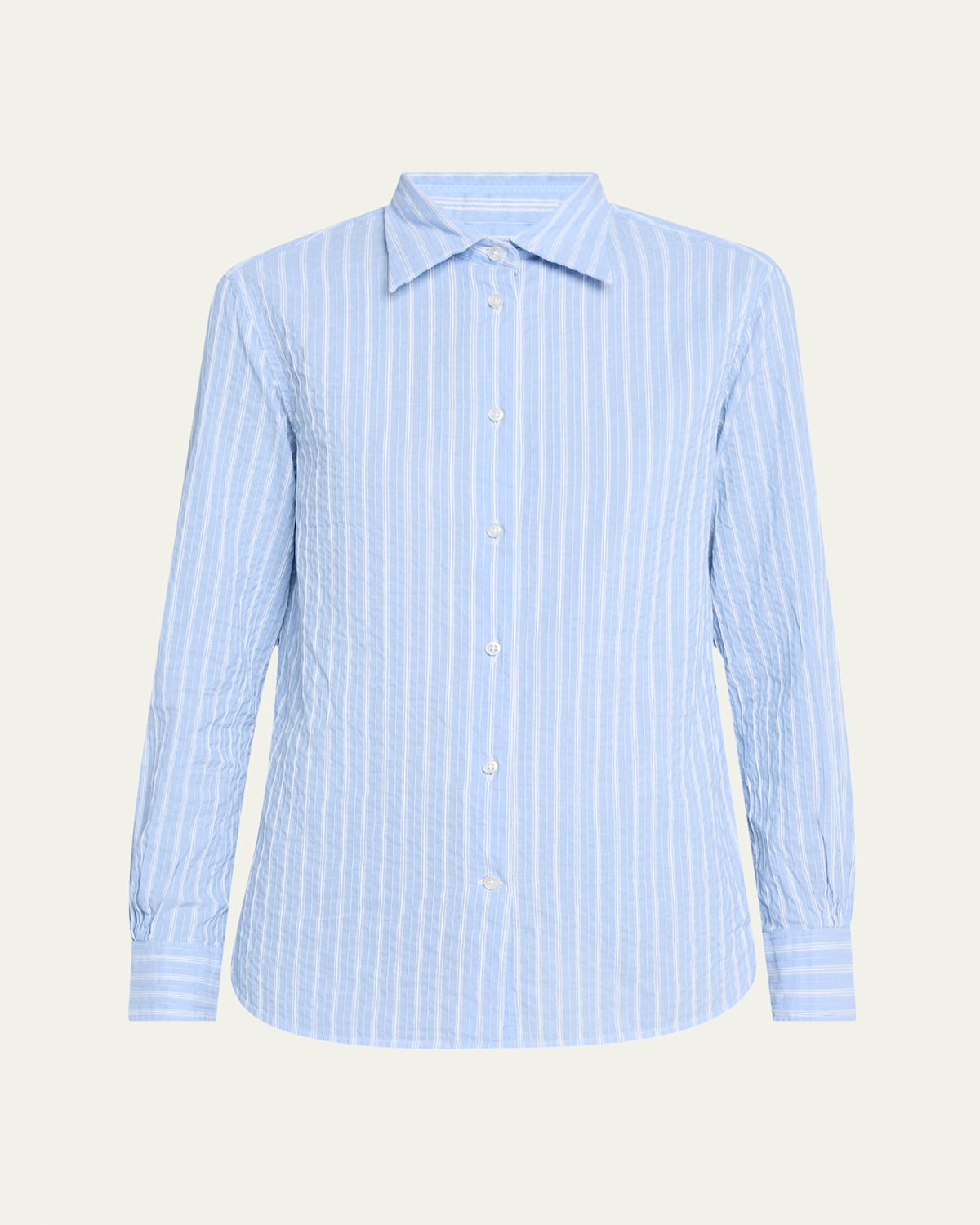 OFFICINE GENERALE COLOMBE STRIPE LONG-SLEEVE SHIRT 