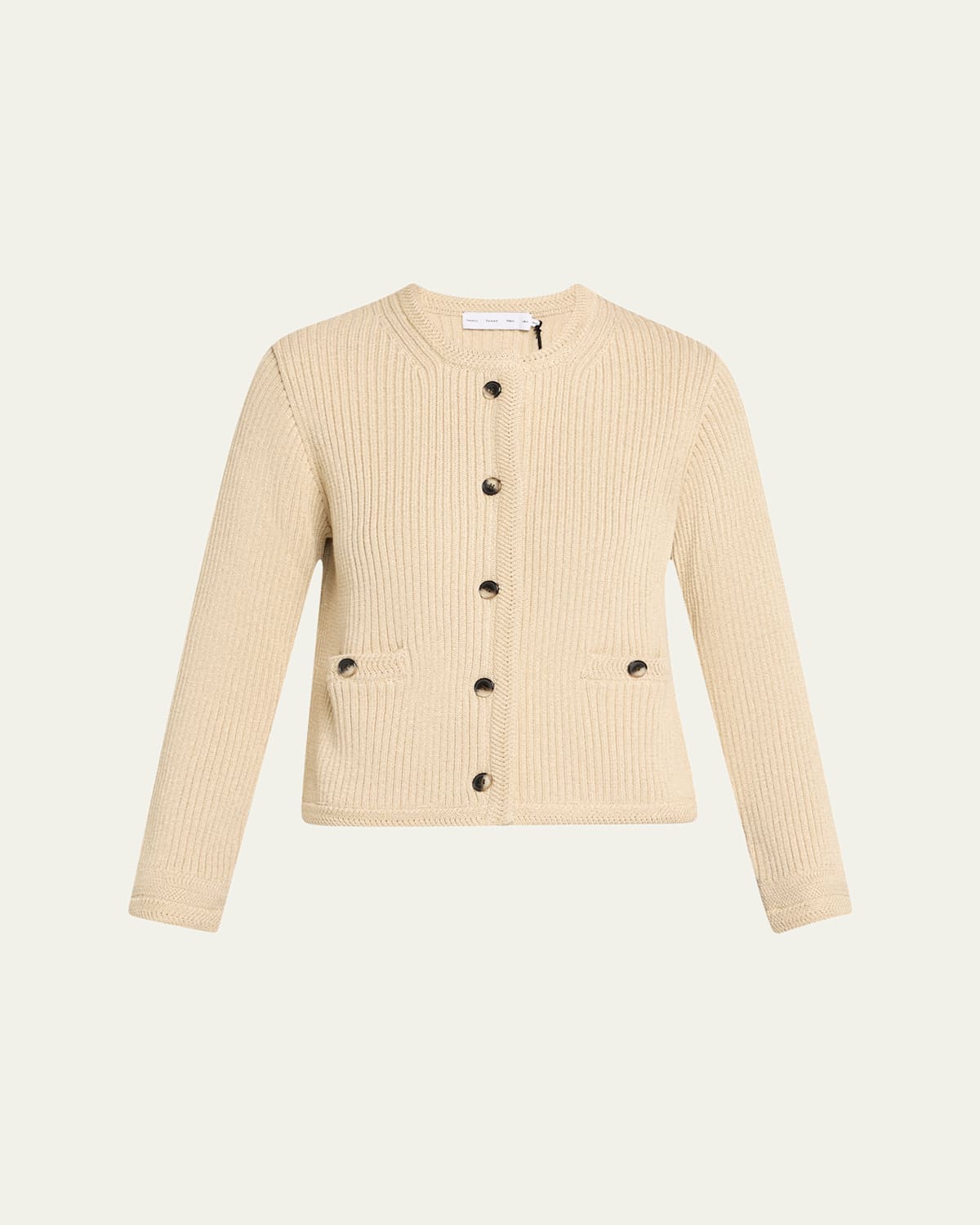 Proenza Schouler Wilson Knit Jacket In Light Wheat
