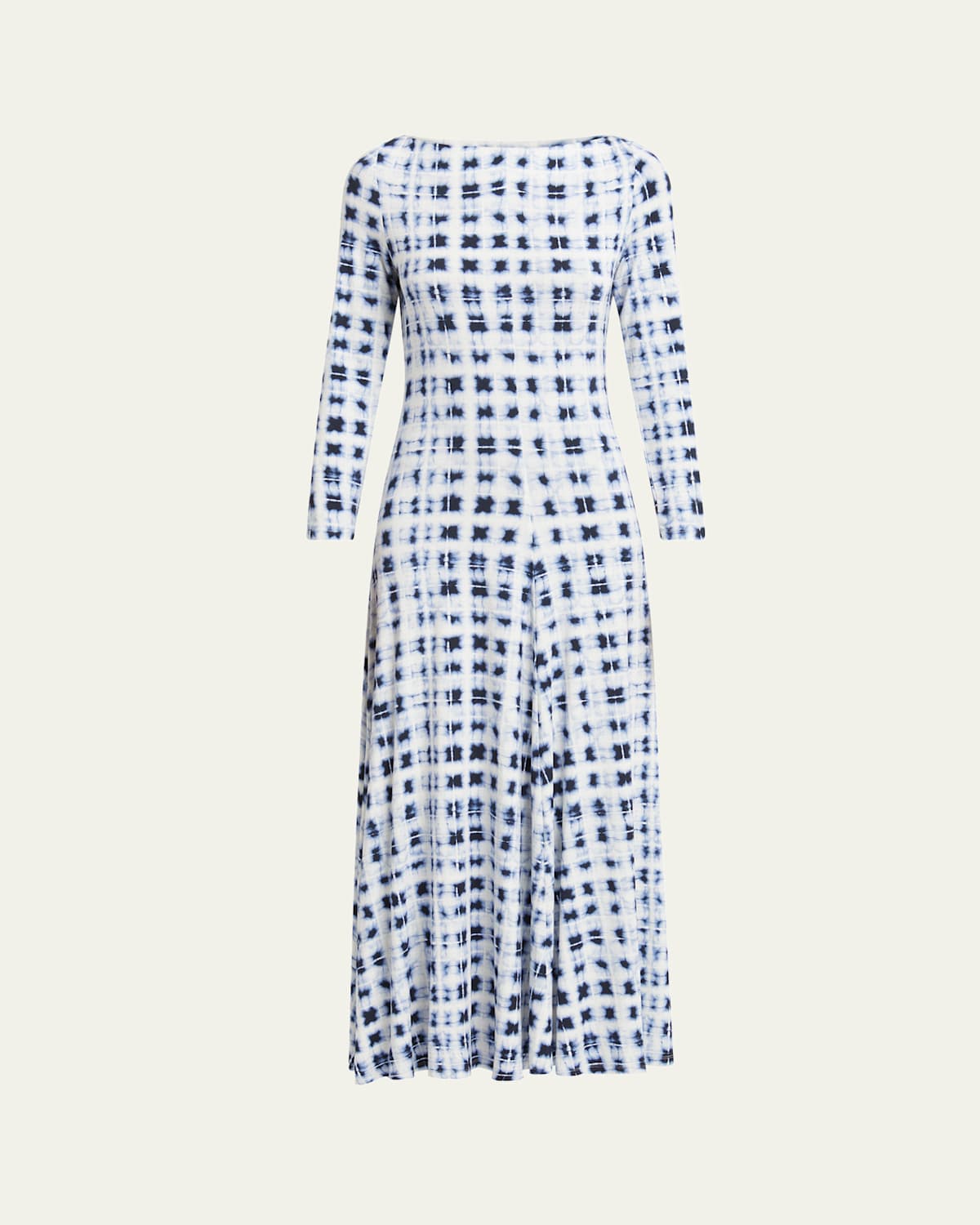 Proenza Schouler Jen A-line Jersey Dress In Indigo Multi