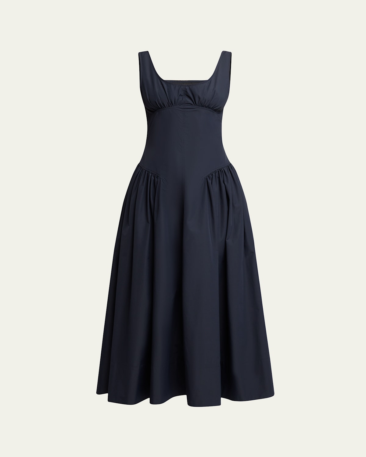 PROENZA SCHOULER KENDALL SLEEVELESS TECHNICAL COTTON MIDI DRESS 