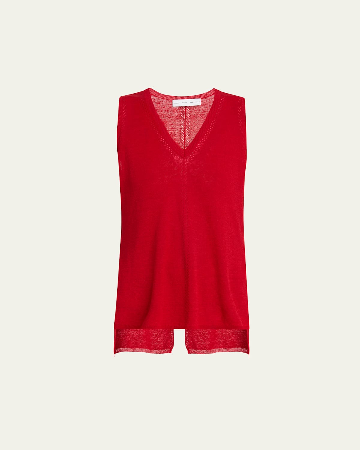 Shop Proenza Schouler Heyde Sleeveless Sweater In Dark Poppy