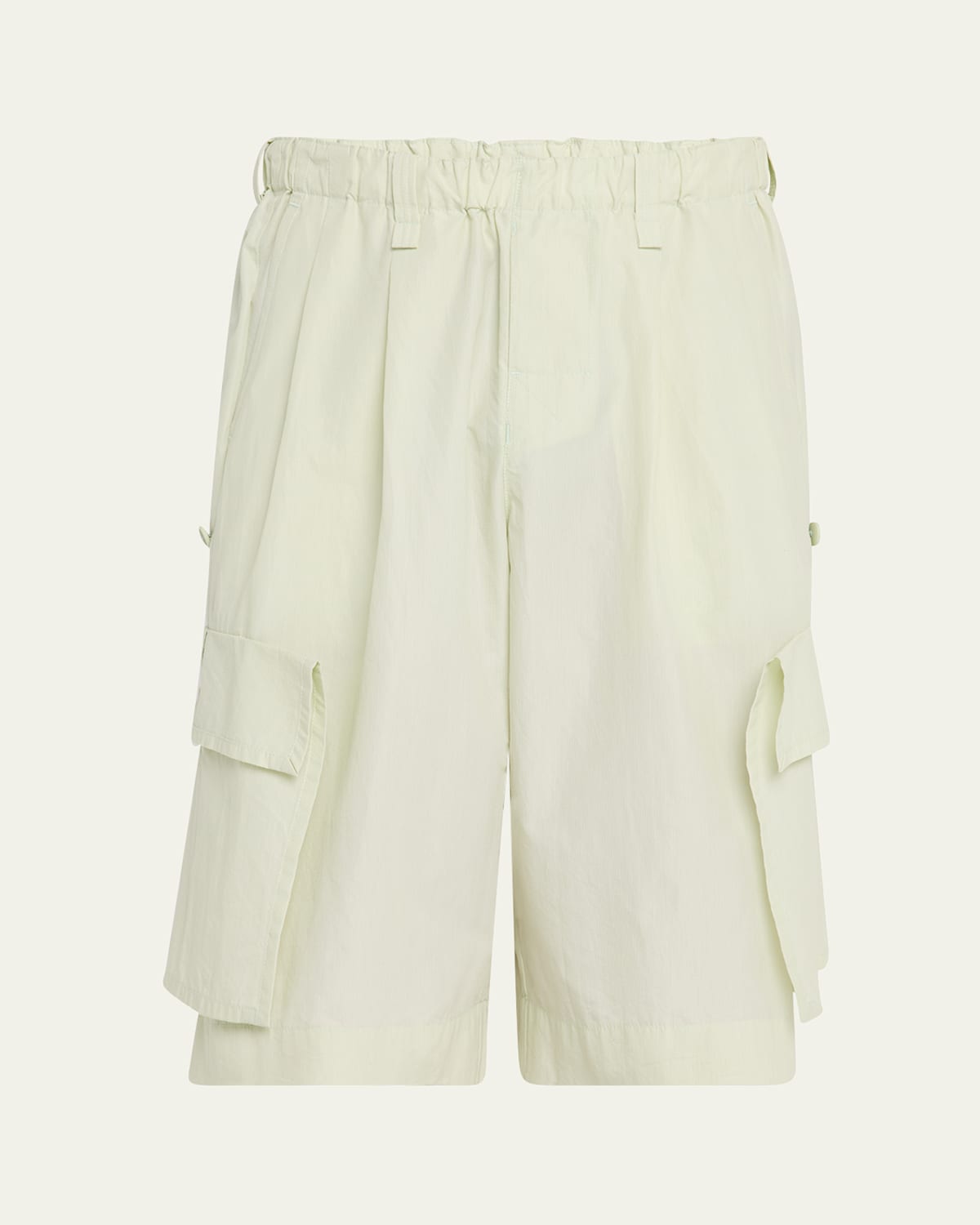 Issey Miyake Men's Cotton Freshen Cargo Shorts In Green