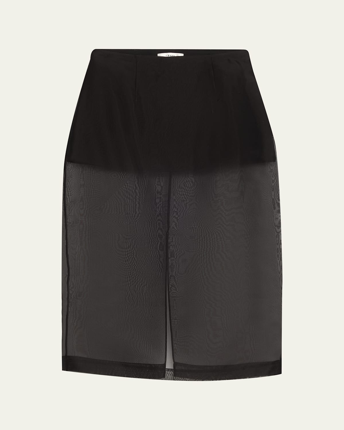 Frame The Silk Organza Skirt In Black