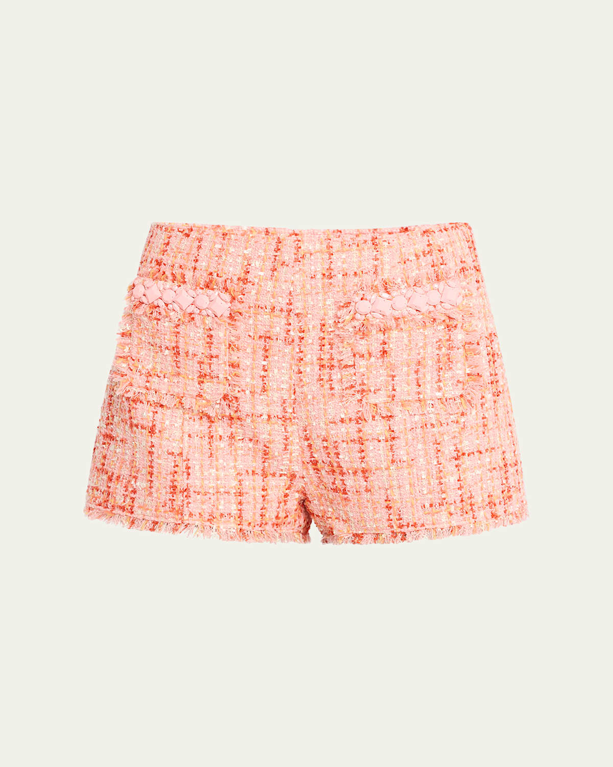 Cinq À Sept Raquel Beaded Bouclé Shorts
