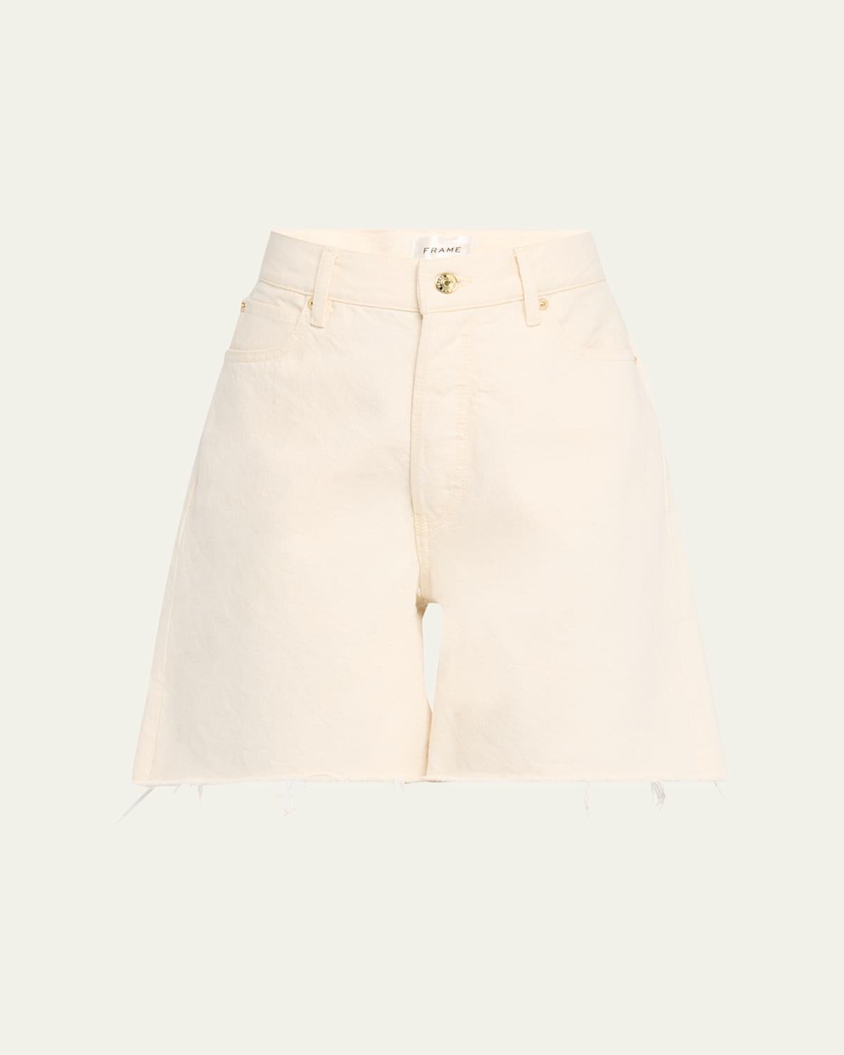 Shop Frame The Timeless Shorts In Milkshake