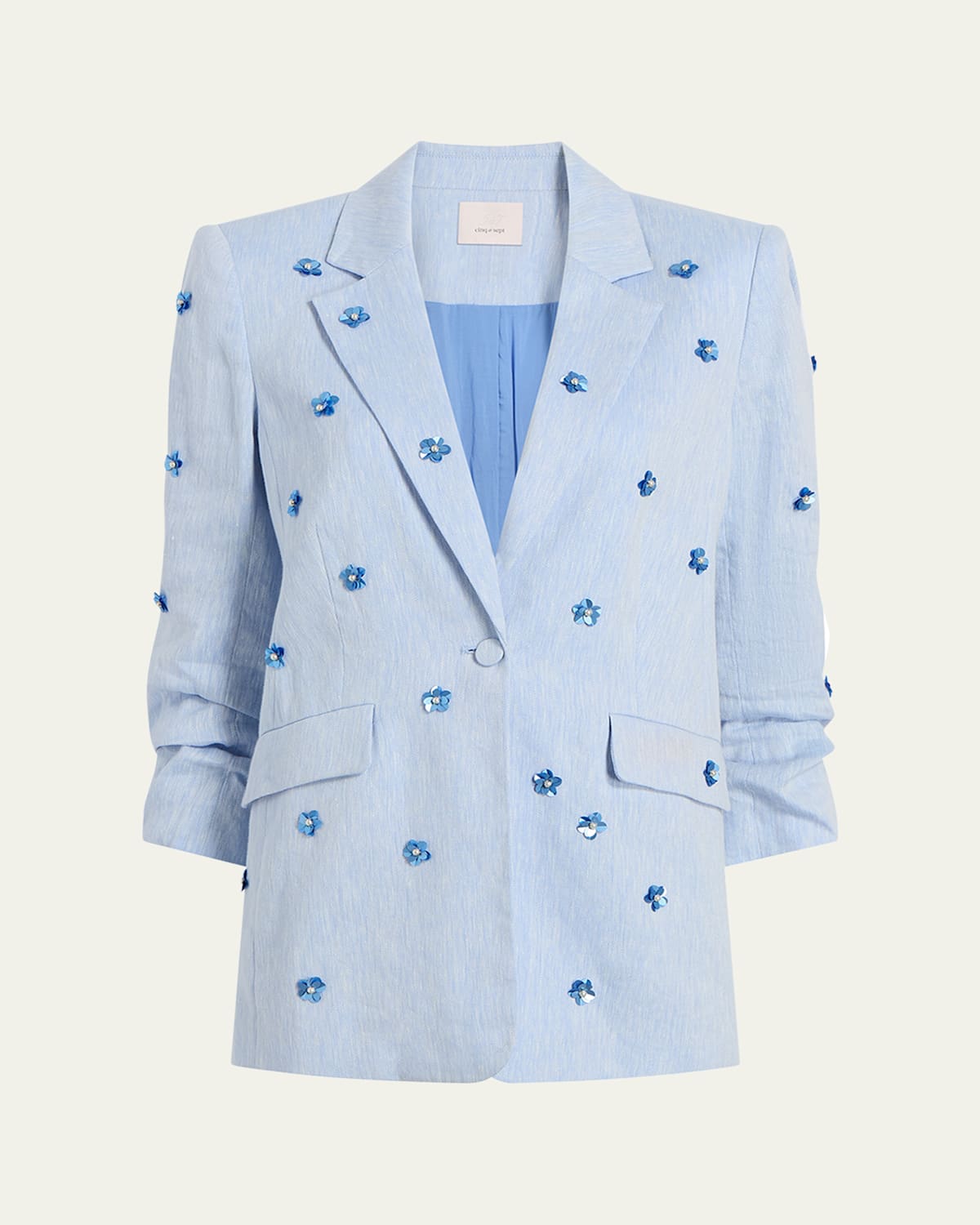 Cinq À Sept Cinq A Sept Kylie Embellished Blazer In Blue Hydrangea