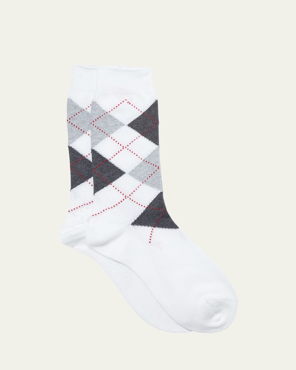 Maria La Rosa Argyle Crew Socks