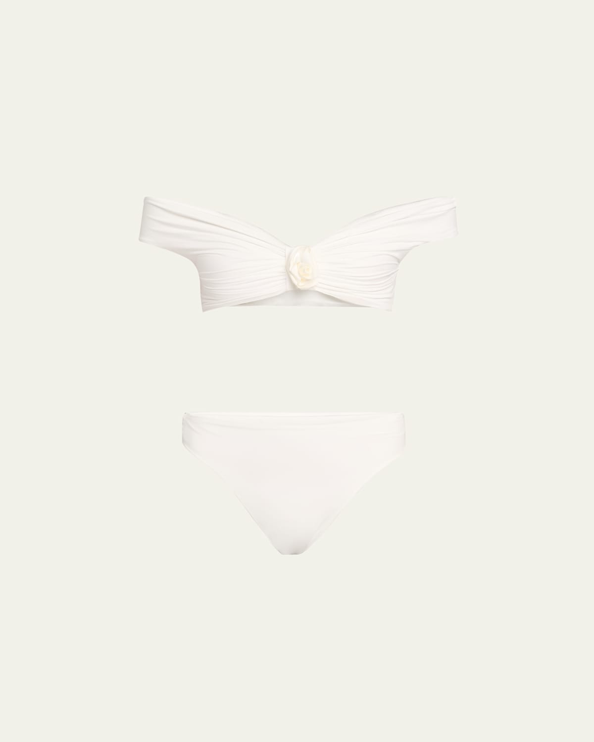 MAYGEL CORONEL SAUCO OFF-SHOULDER TWO-PIECE SWIMSUIT 
