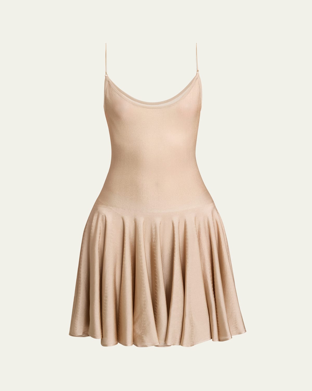 Slip Flared Skirt Mini Dress