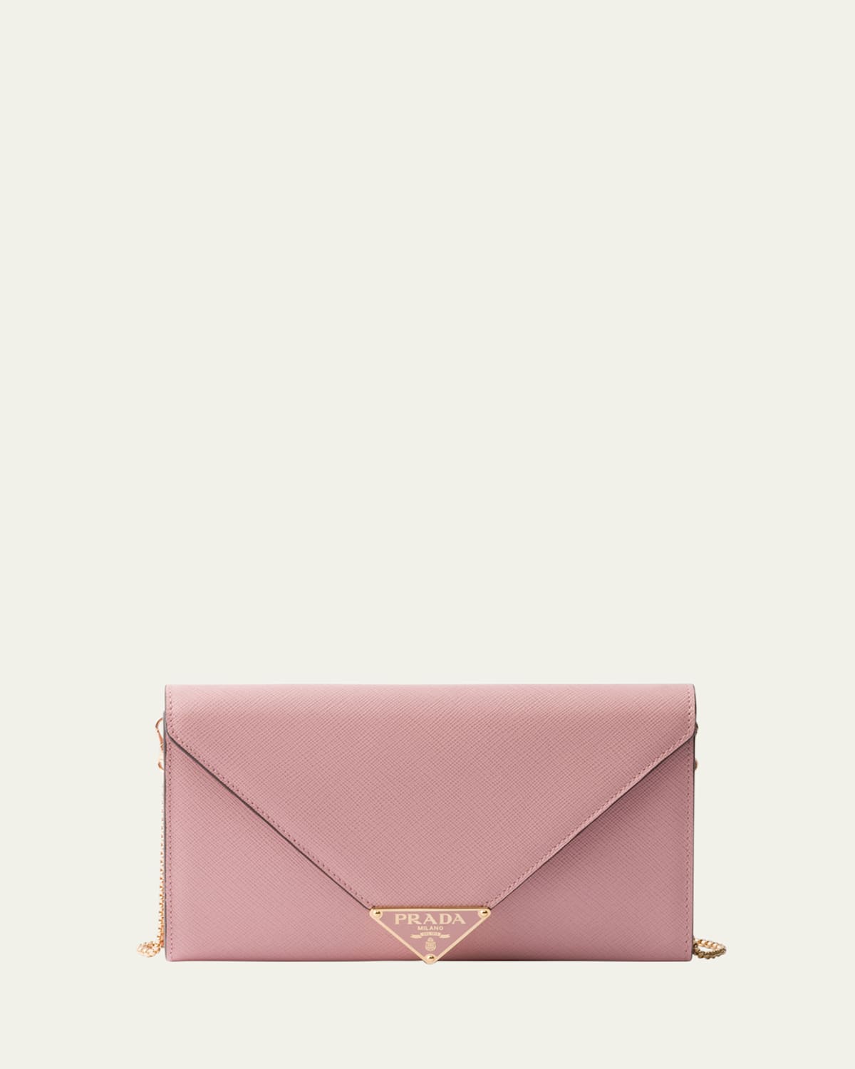 Prada Mini Envelope Flap Saffiano Leather Wallet On Chain In F04g8 Pesco N