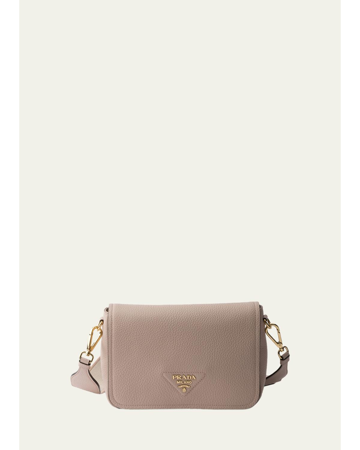 Daino Flap Soft Leather Crossbody Bag