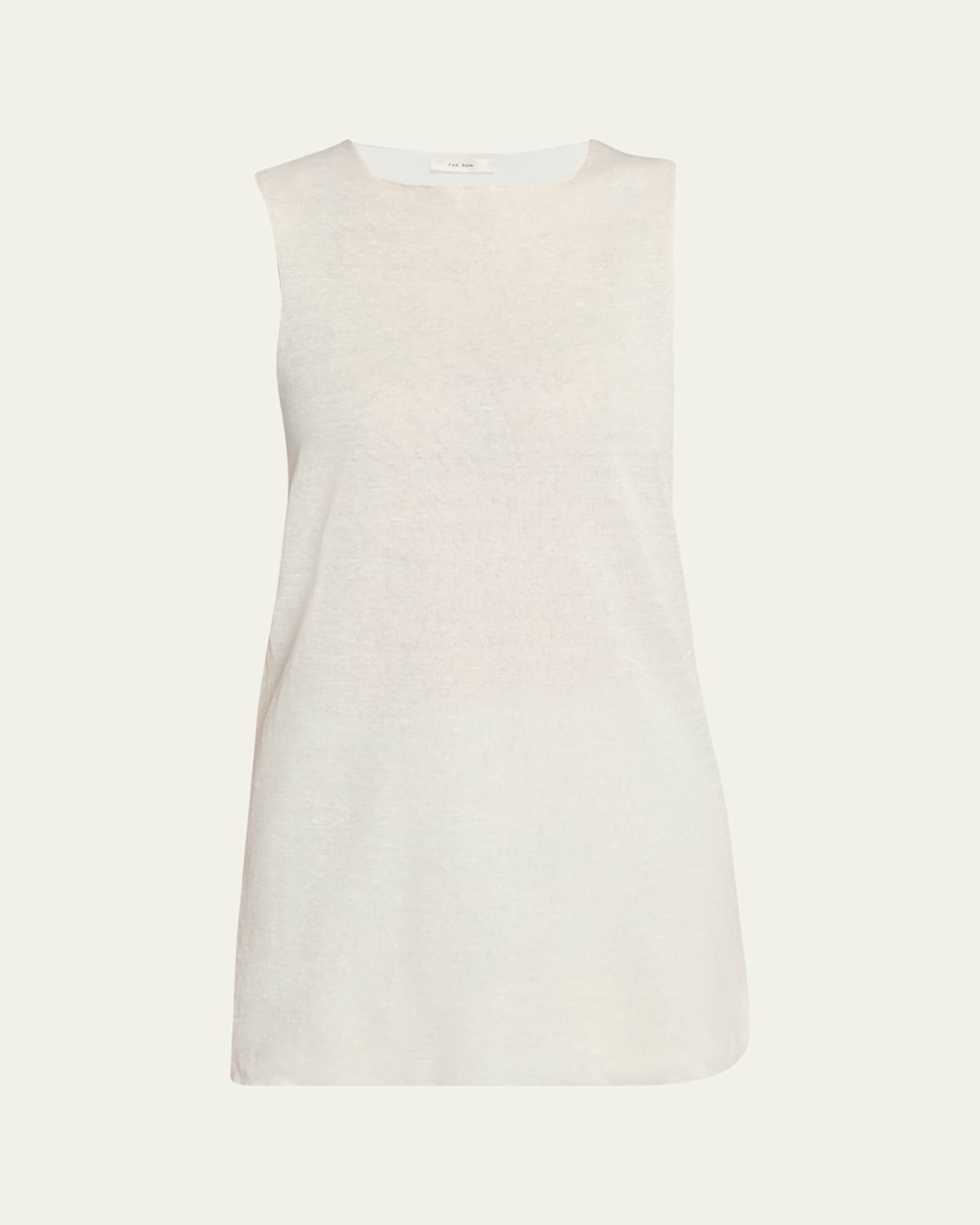 THE ROW JAYLEN LINEN SLEEVELESS TUNIC TOP 