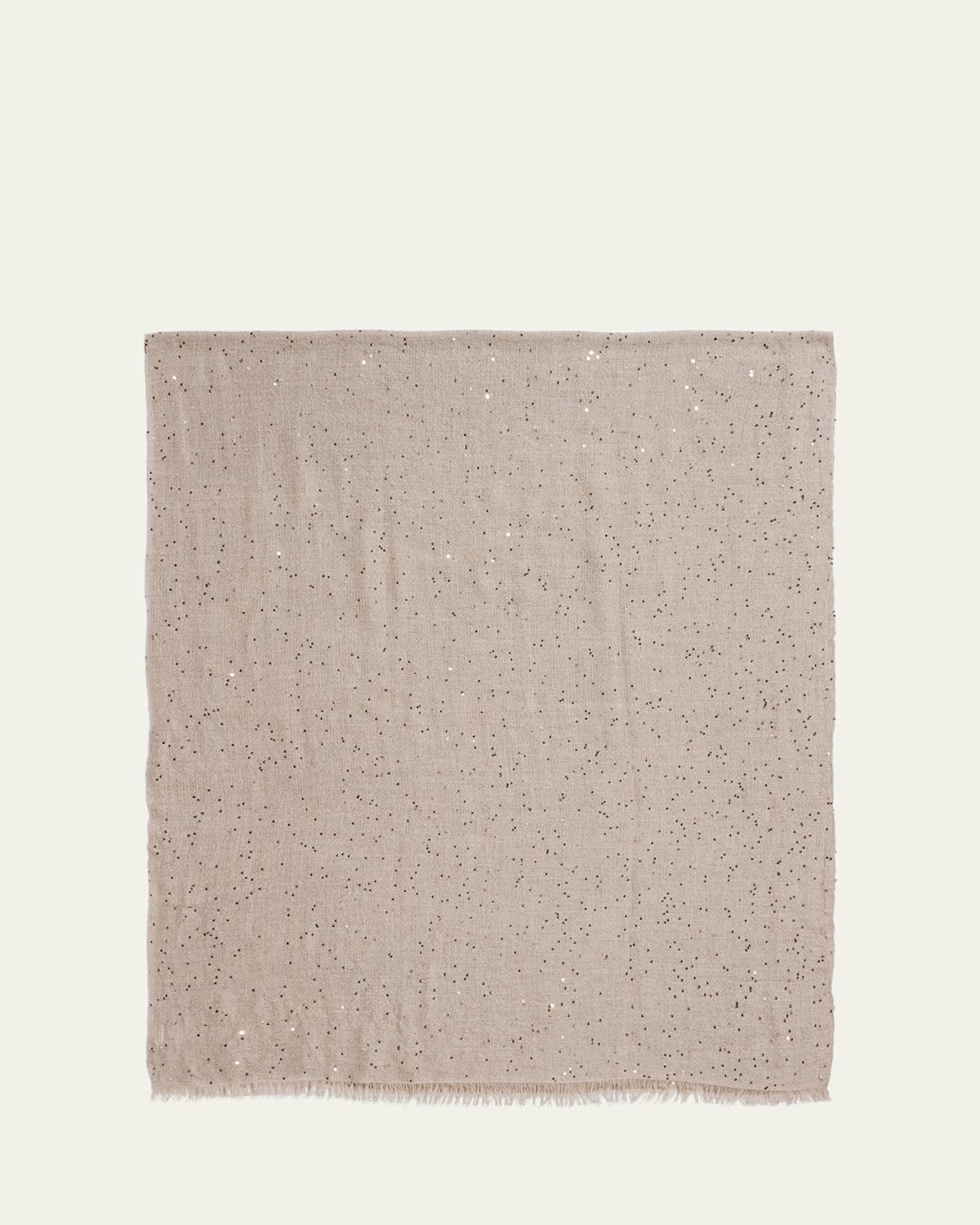 Brunello Cucinelli Cashmere-blend Speckled Scarf In Neutral