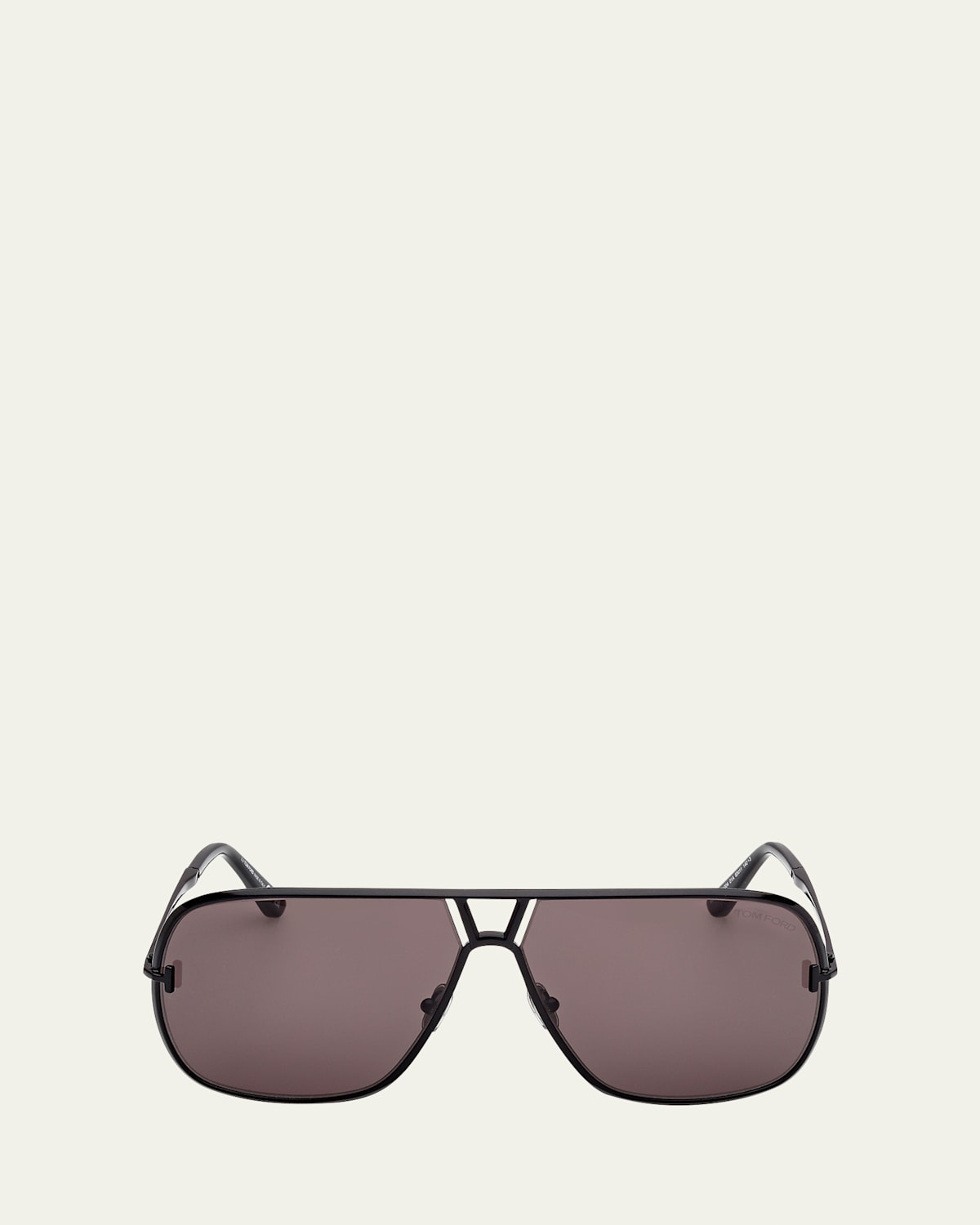 Tom Ford Stavros Aviator Metal Sunglasses In Sblk/smk