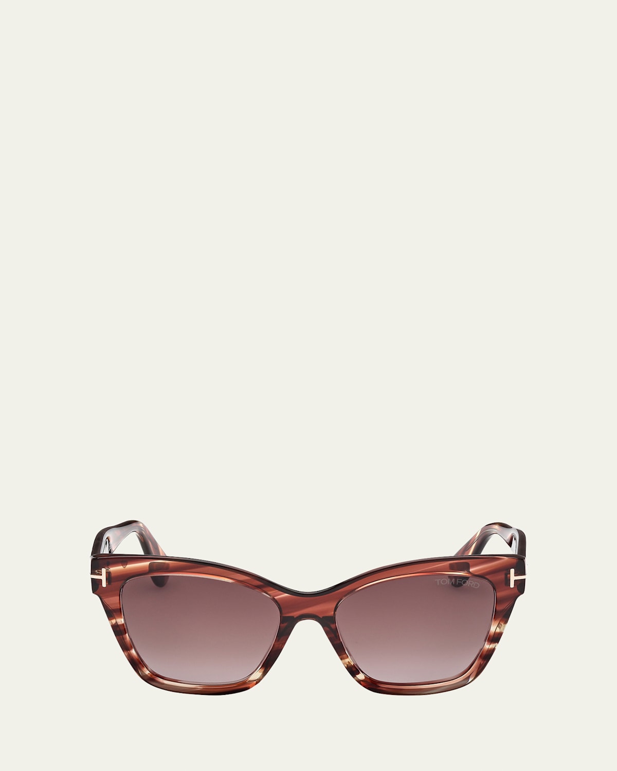 Tom Ford Elvira Cat Eye Acetate Sunglasses In Colhav/bordg