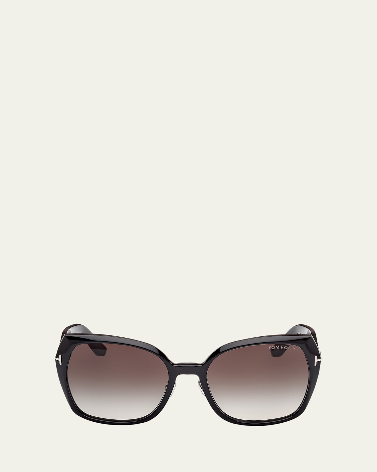 Tom Ford Plum 58mm Gradient Butterfly Sunglasses In Black