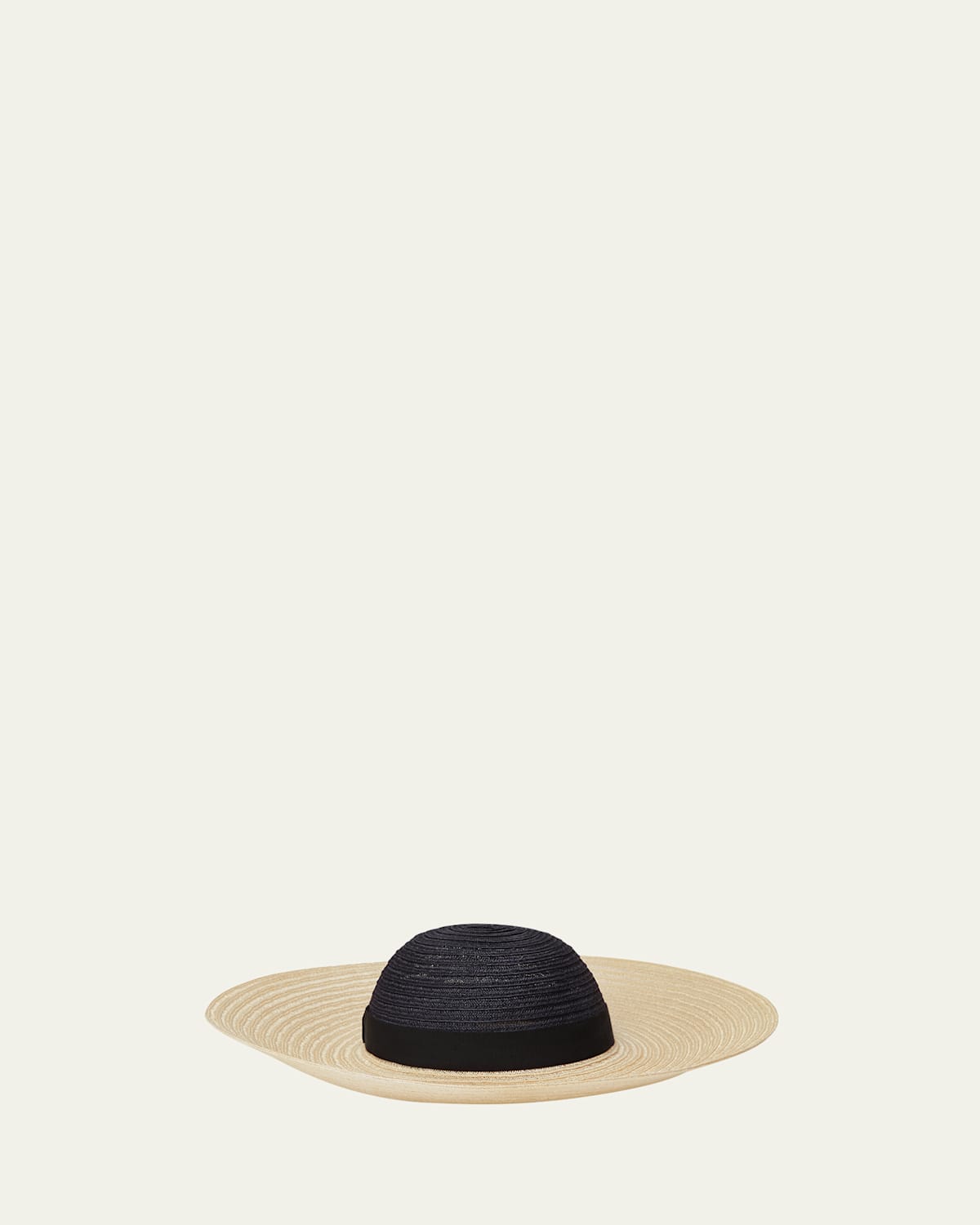 Loro Piana Elizabeth Braided Hemp Sun Hat In Blue Navy Natural St