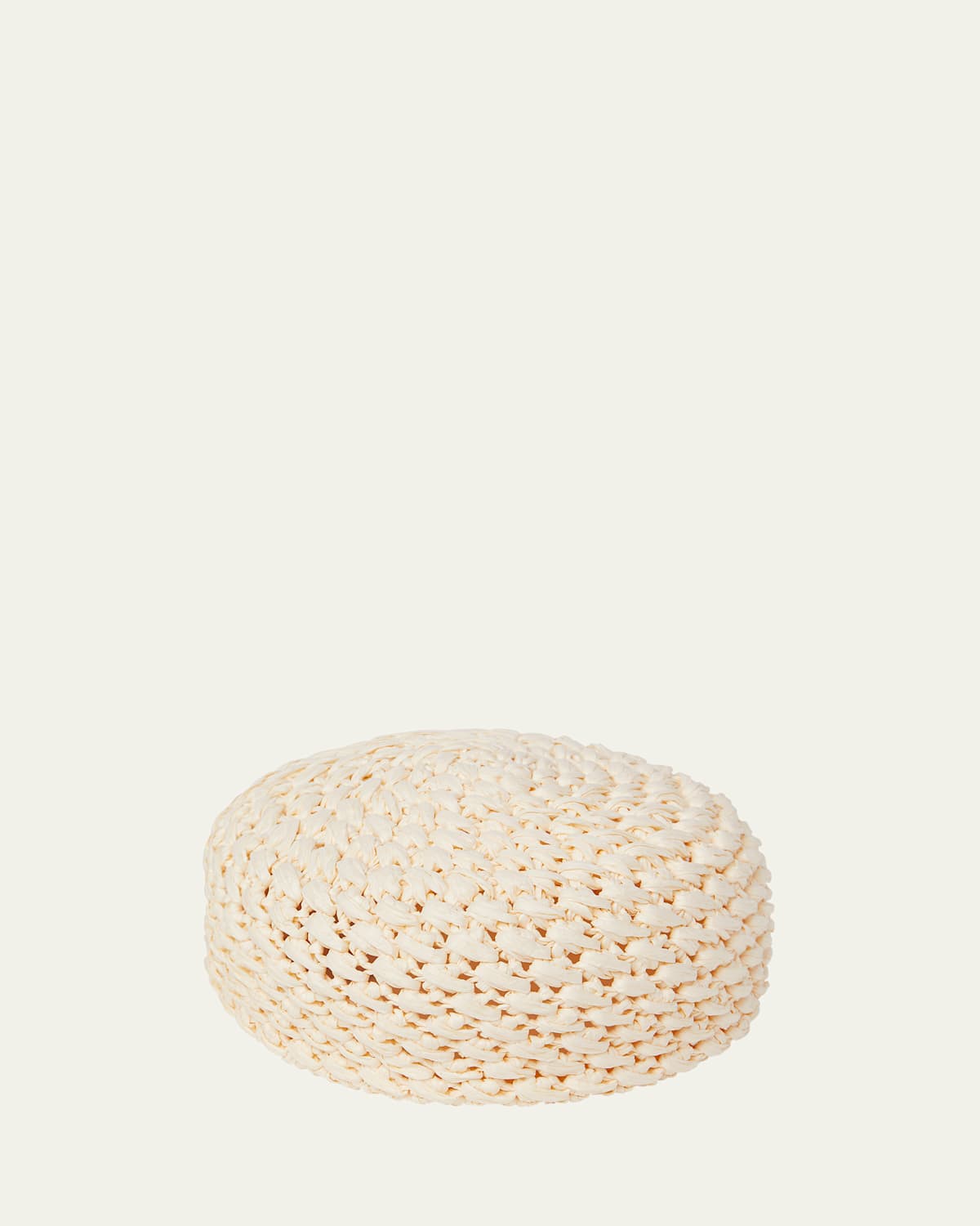Loro Piana Sibilla Crochet Raffia Hat In Natural Seashell