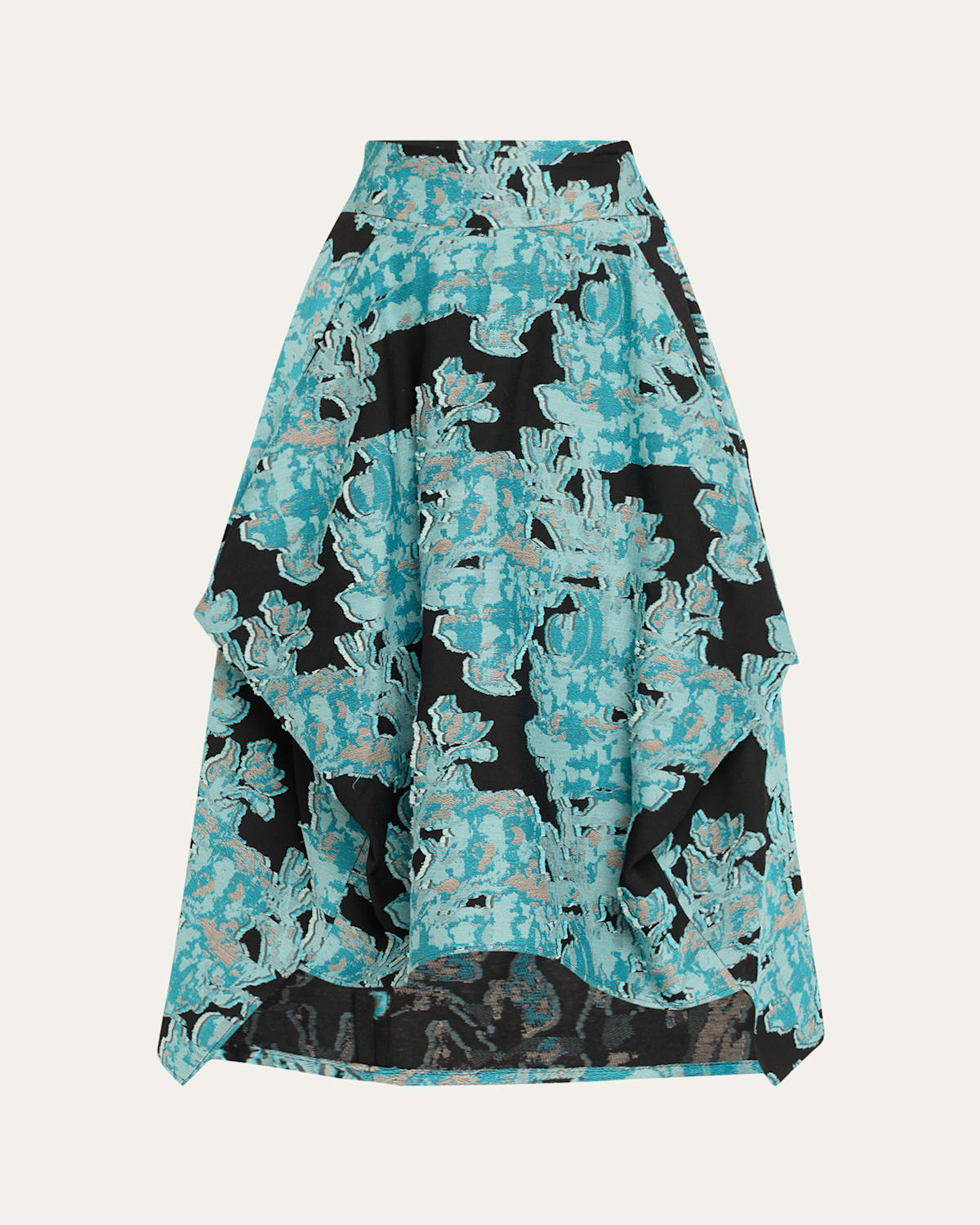 Nio Floral Jacquard Midi Skirt