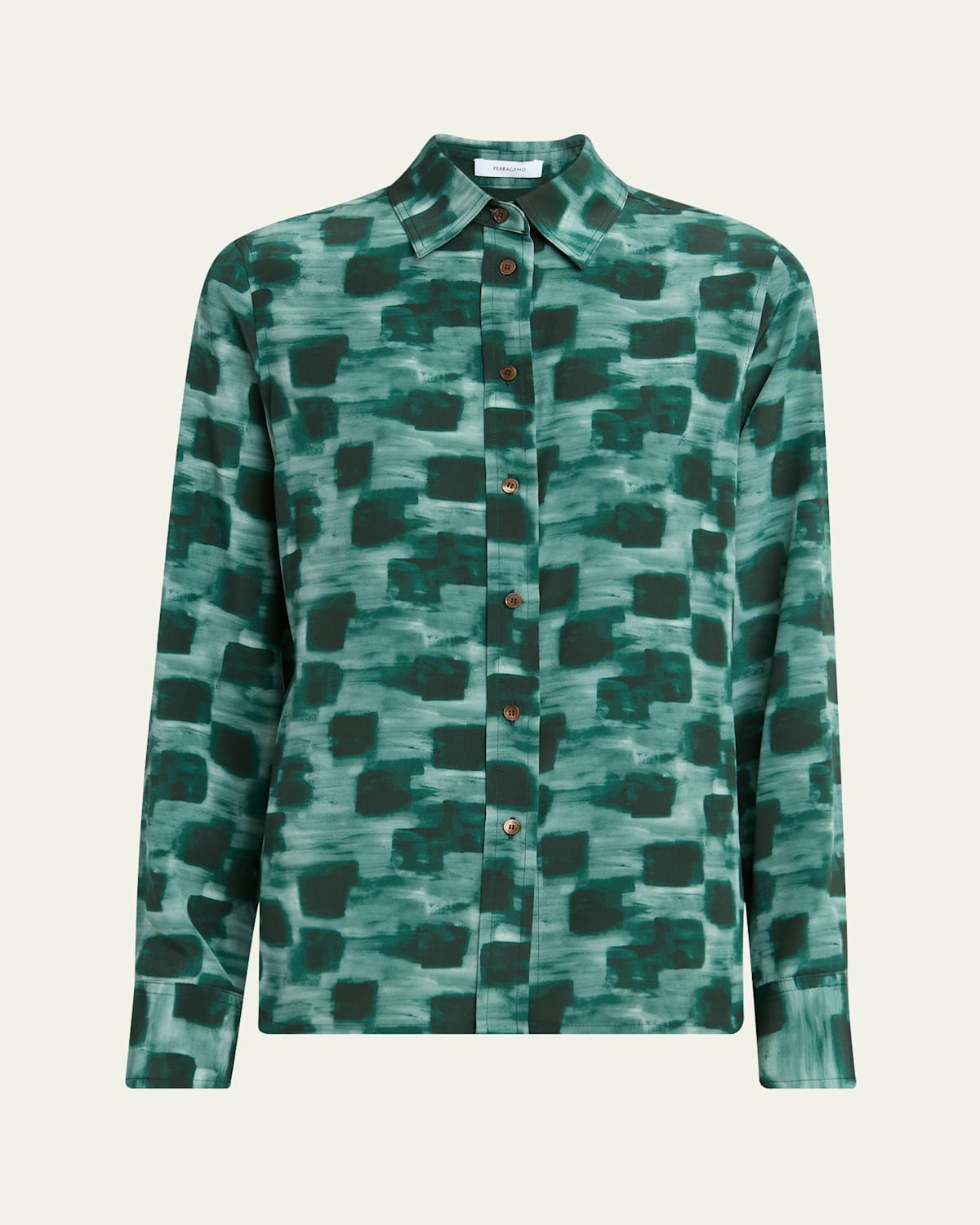Ferragamo Graphic Print Button-up Shirt