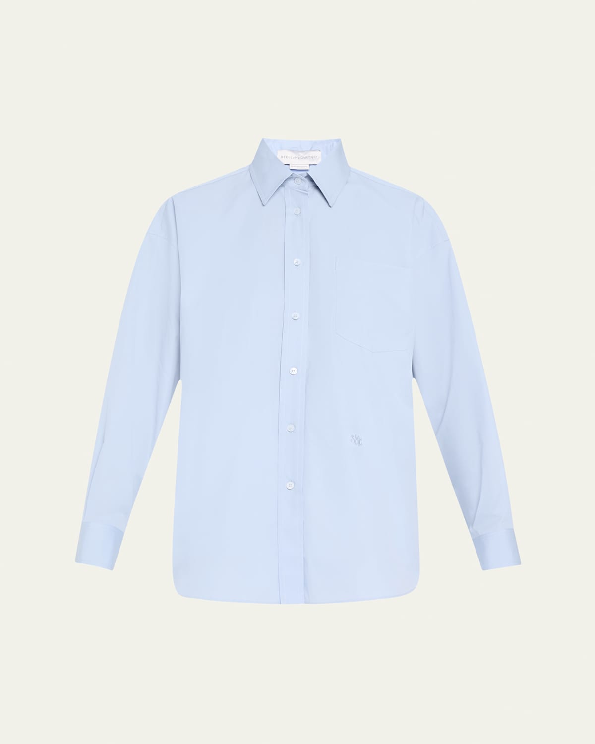 STELLA MCCARTNEY BUTTON DOWN POPLIN BLOUSE 