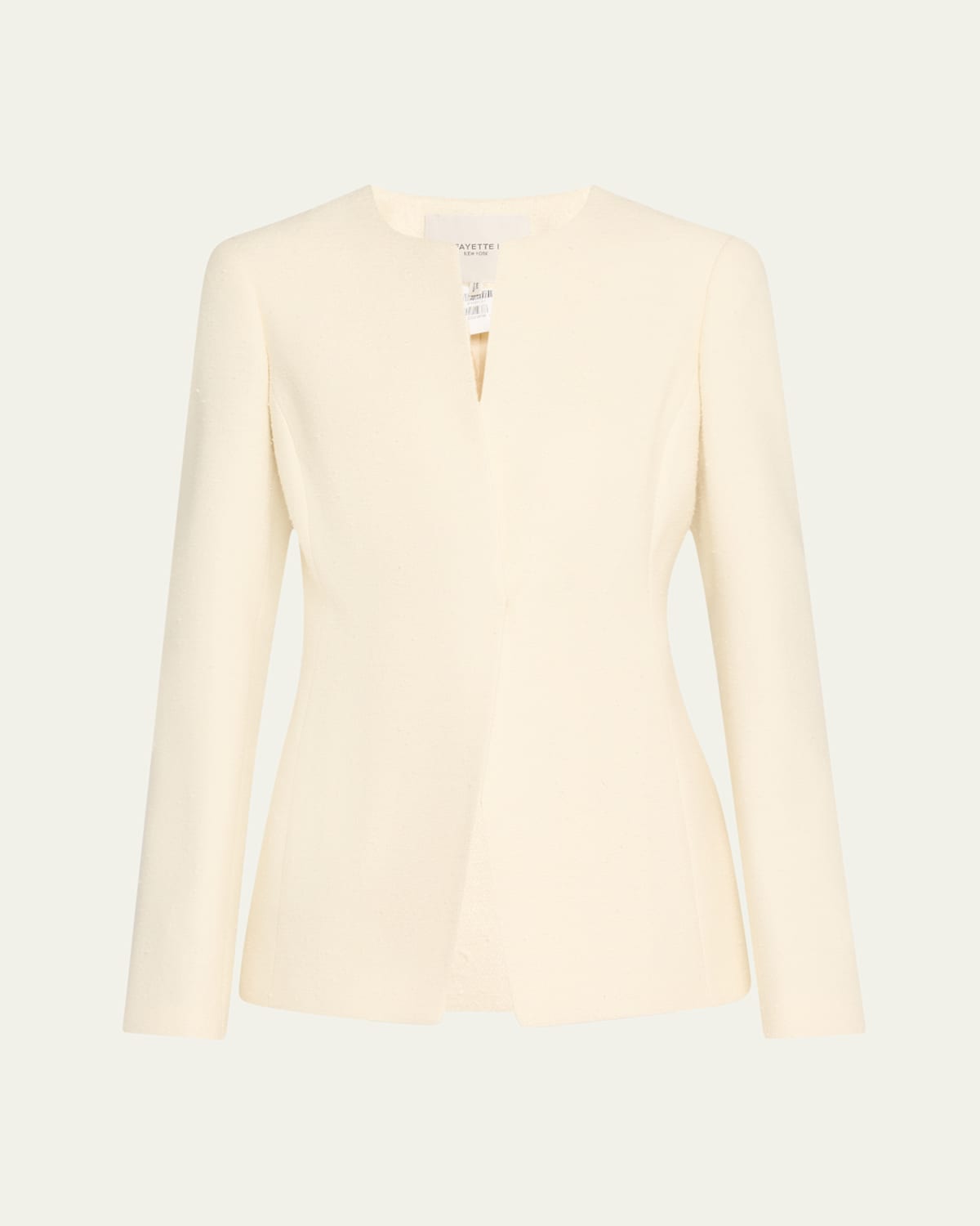 Cutaway Tailored Wool-Blend Jacket