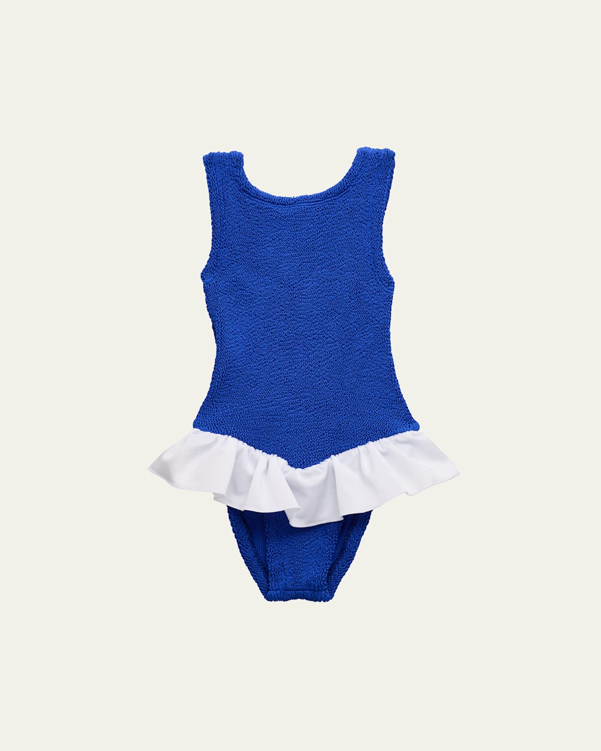 Hunza G Girl's Denise Crinkle One-piece Swimsuit