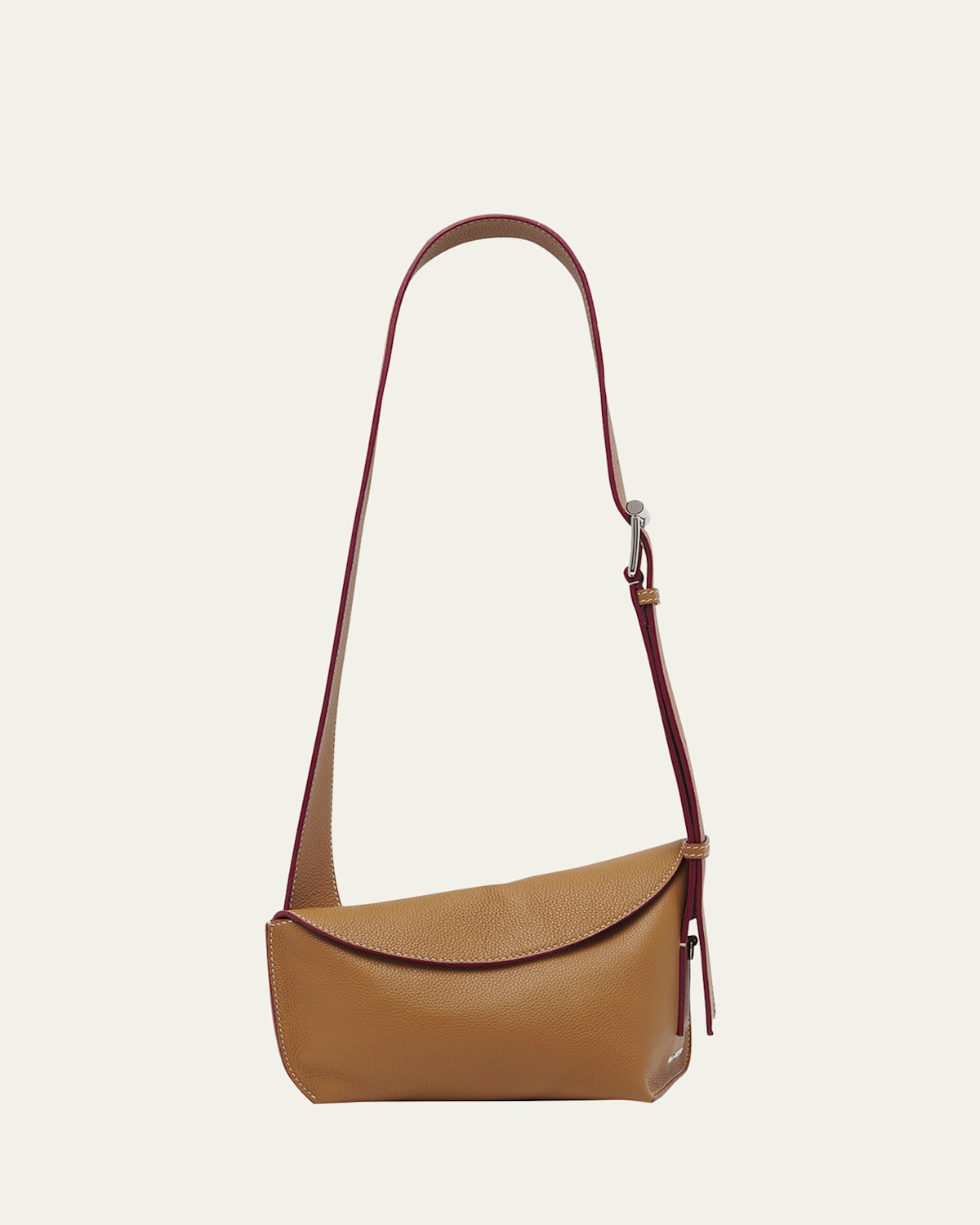 Alexander Mcqueen Mcqueen T-bar Sling Asymmetric Leather Crossbody Bag
