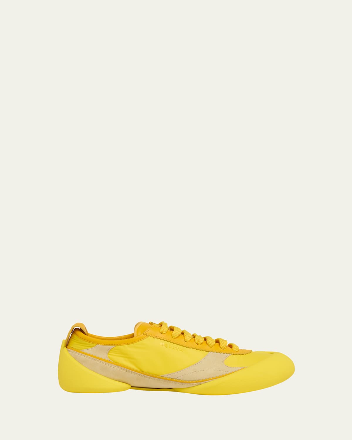 Alexander Mcqueen Flexion Leather And Rubber Sneakers