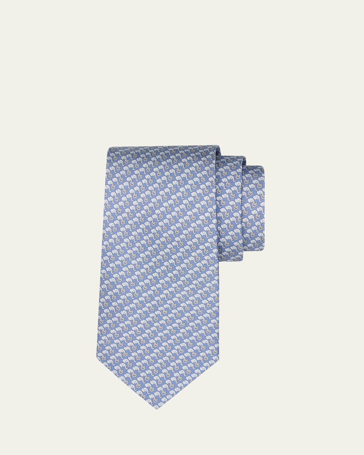 Ferragamo Men's Gancini Elephant Tie