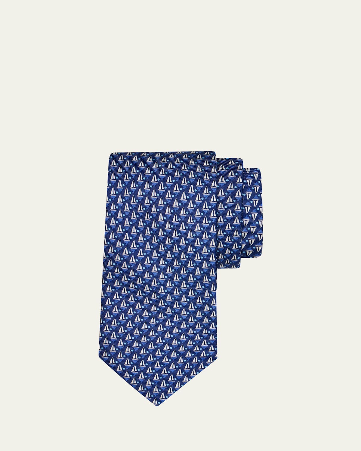Ferragamo Men's Geometric Silk and Wool Tie