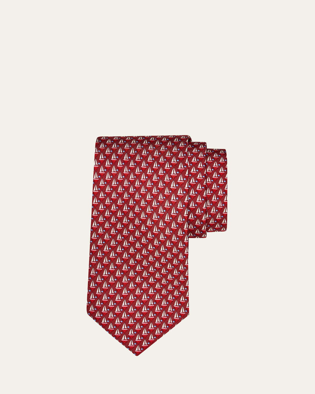 Ferragamo Men's Geometric Silk and Wool Tie